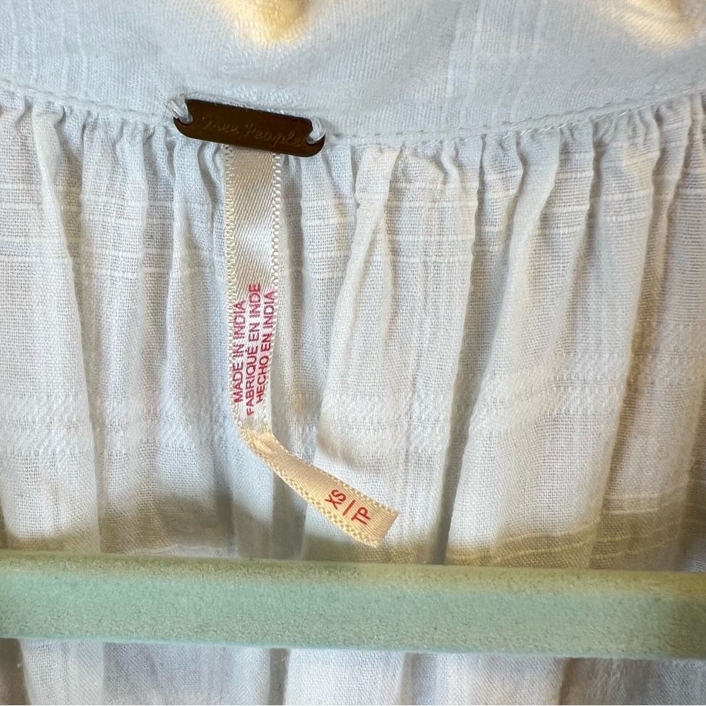 Free People White Ruffle Dress - Picture 3 of 5